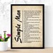 Simple Man Lyrics on Sheet Music Lyrics Picture Music Lyrics | Etsy