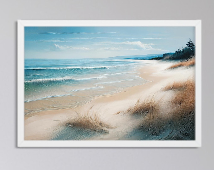 Bring Coastal Serenity Into Your Home – Instant Download Beach Scene Art, Home Décor, Instant Print, Digital Download