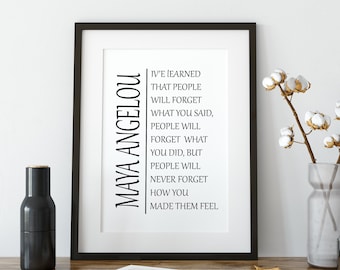 Inspirational Quote - What I've Learned, Printed Wall Art, Home Décor, Instant Download
