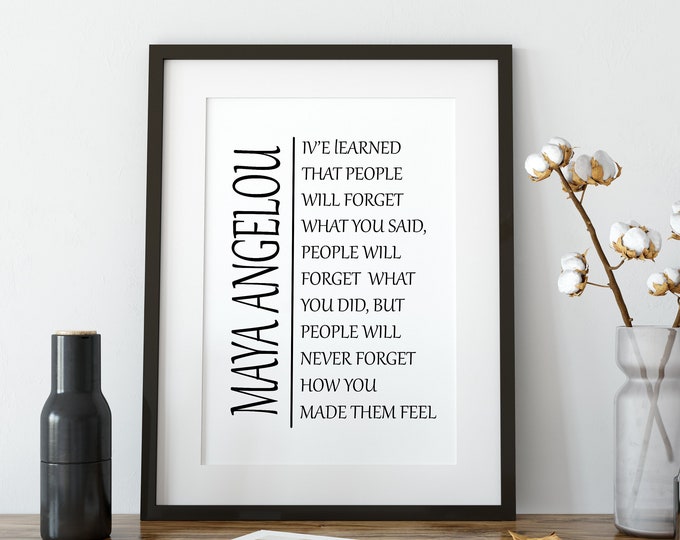 Inspirational Quote - What I've Learned, Printed Wall Art, Home Décor, Instant Download