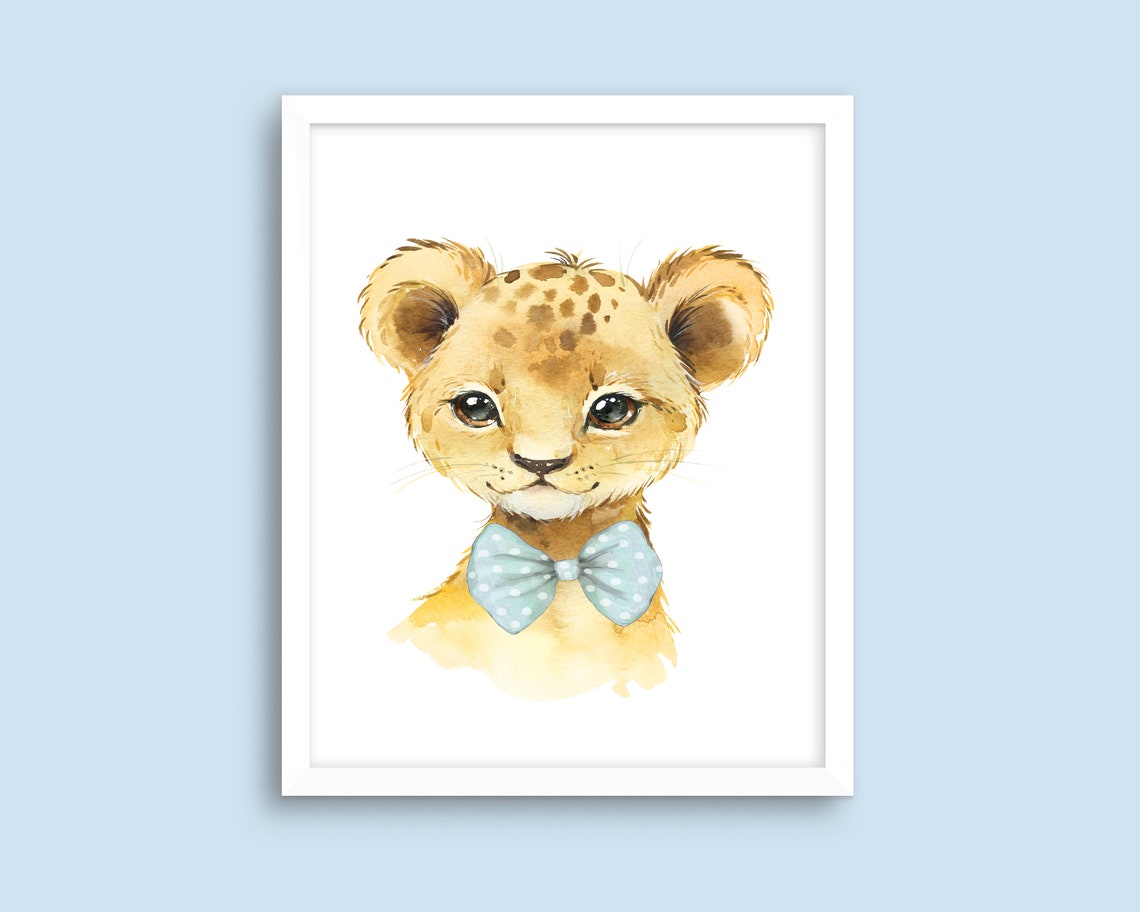 3 Safari Jungle Nursery Wall Art Printable Boys Room Décor Etsy