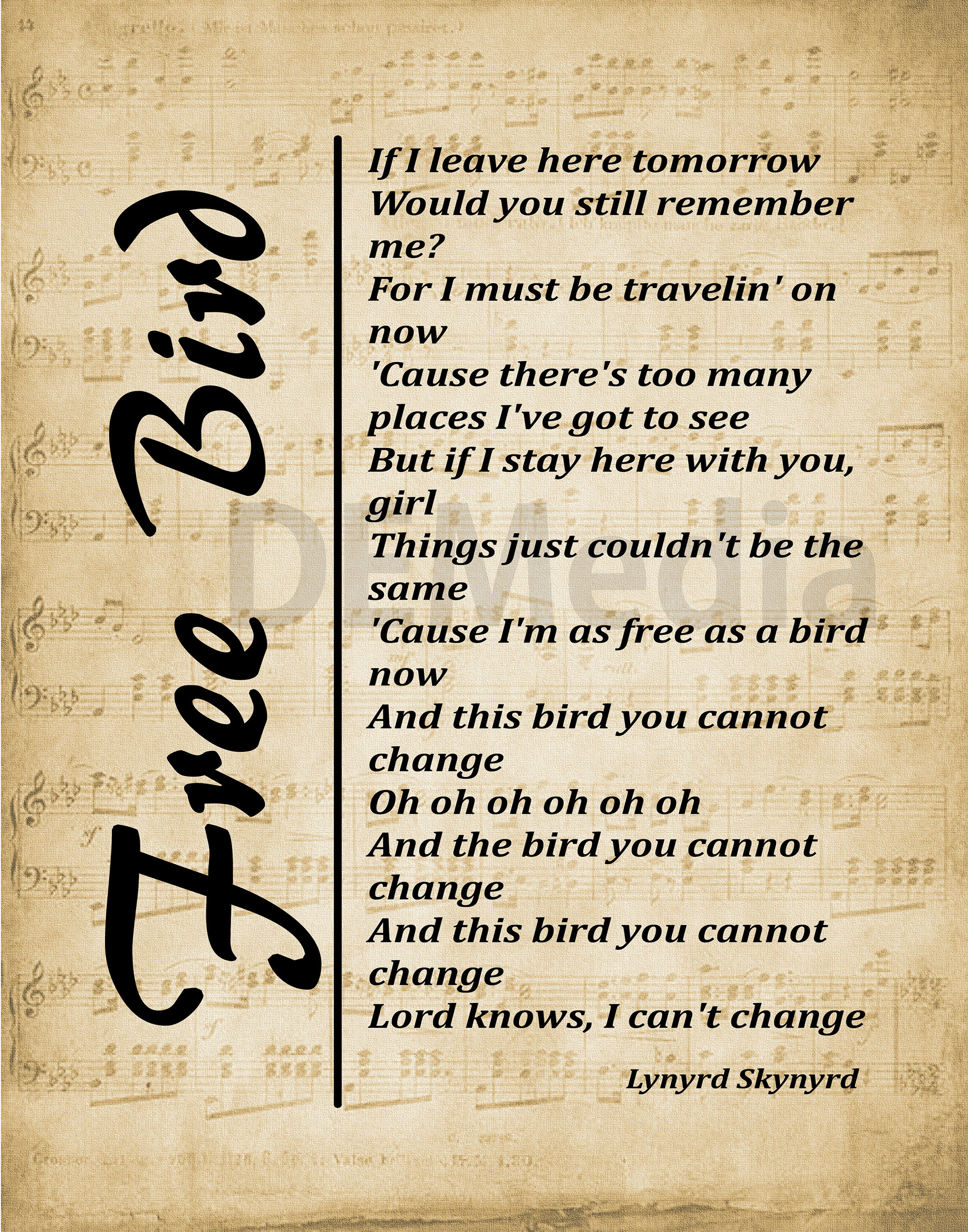 as free as a bird lyrics