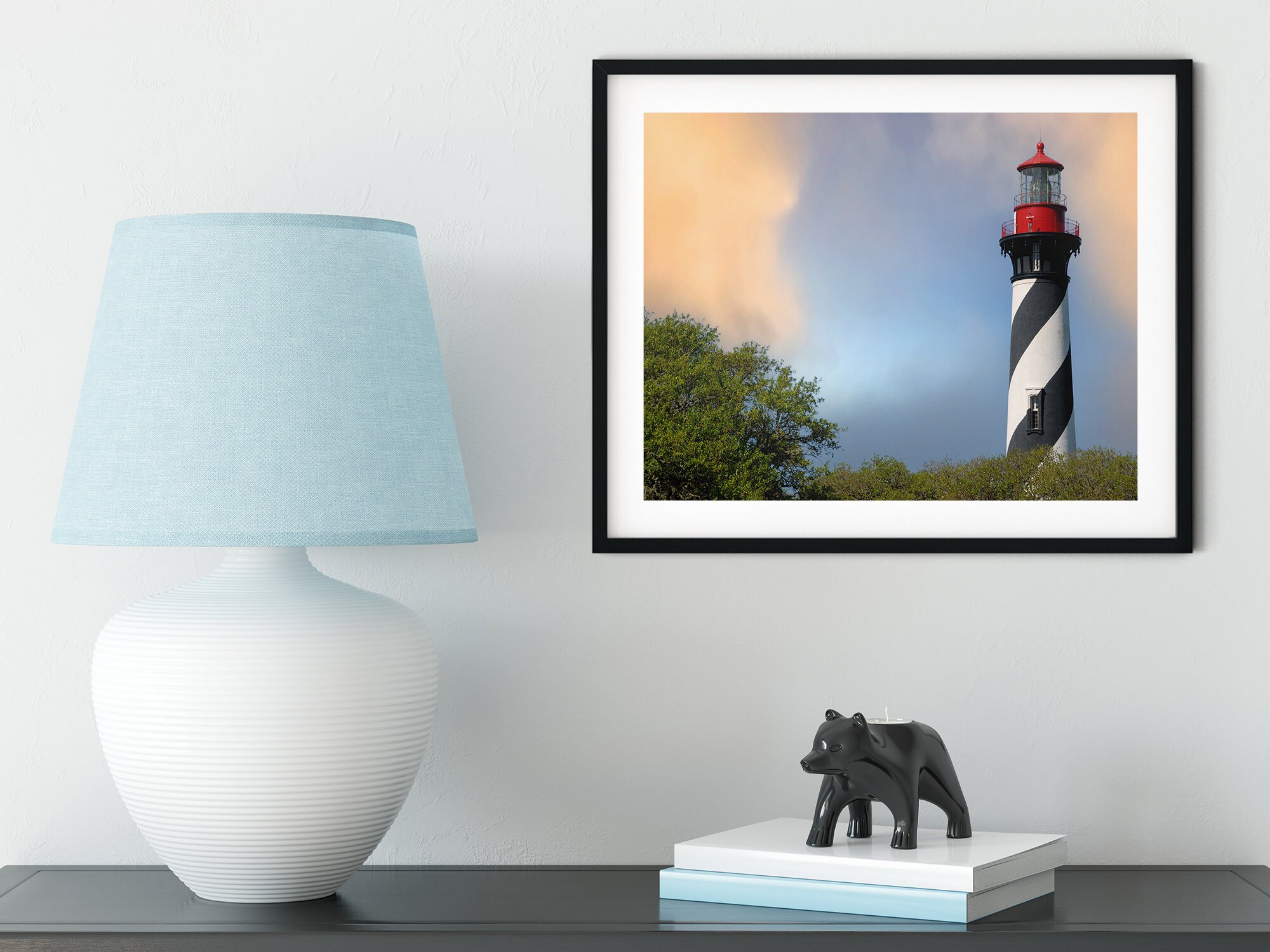 Lighthouse Picture Nautical Theme Coastal Print Wall Art | Etsy