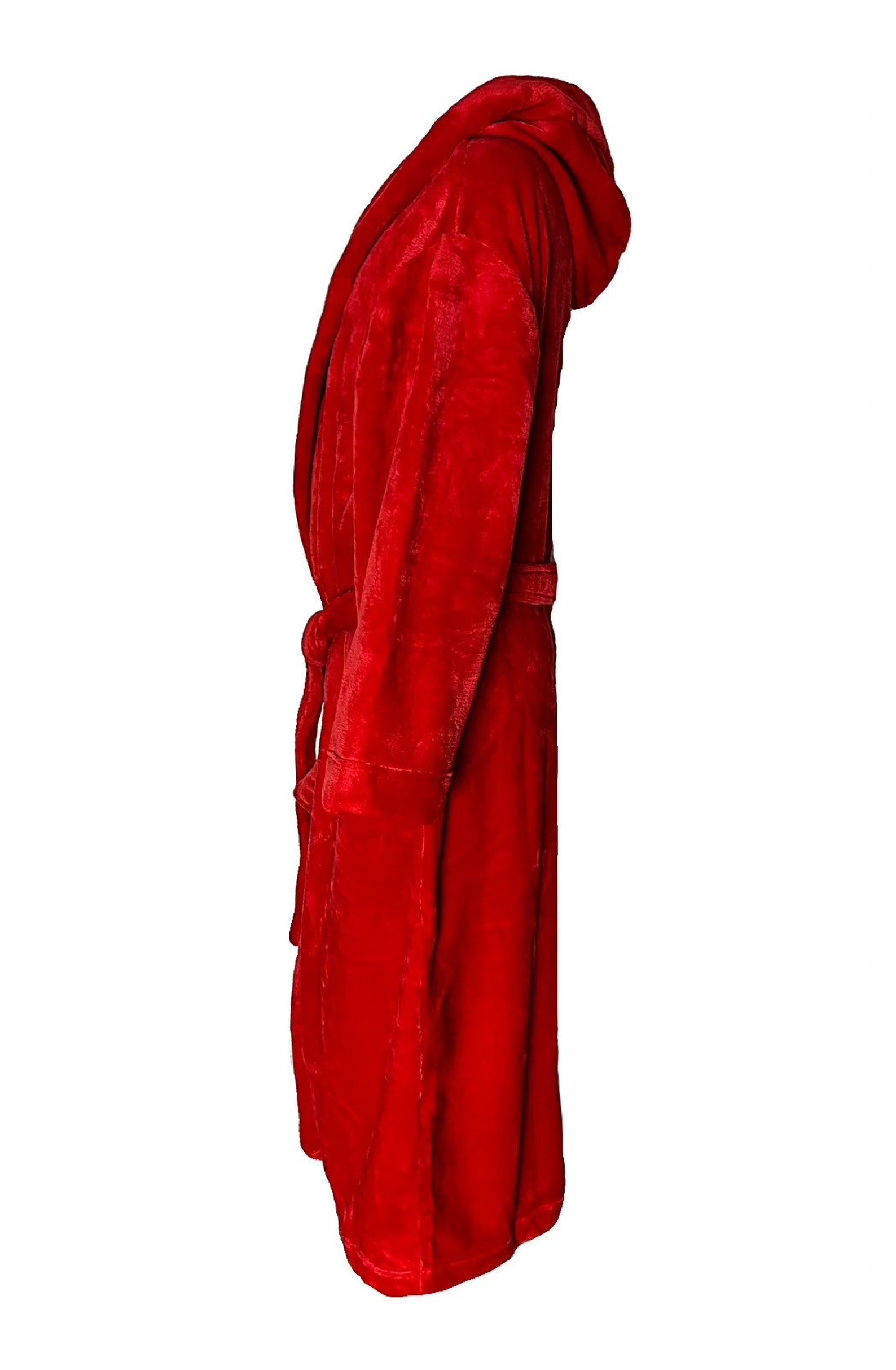 Red Hooded Royalty Robe unisex Etsy