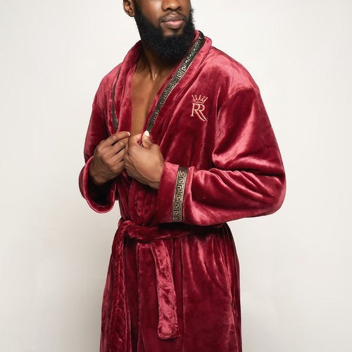 designer towelling robe