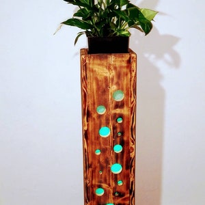 flower column decoration with LED
