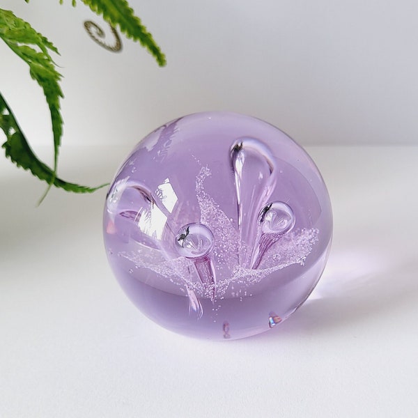 Collectable Caithness 'Moon Flower' Paperweight - Scotland