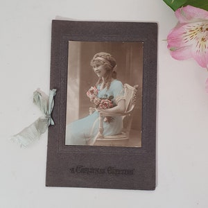 Antieke /Vintage kerstkaart - 1915 Oorlogstijd Memorabilia