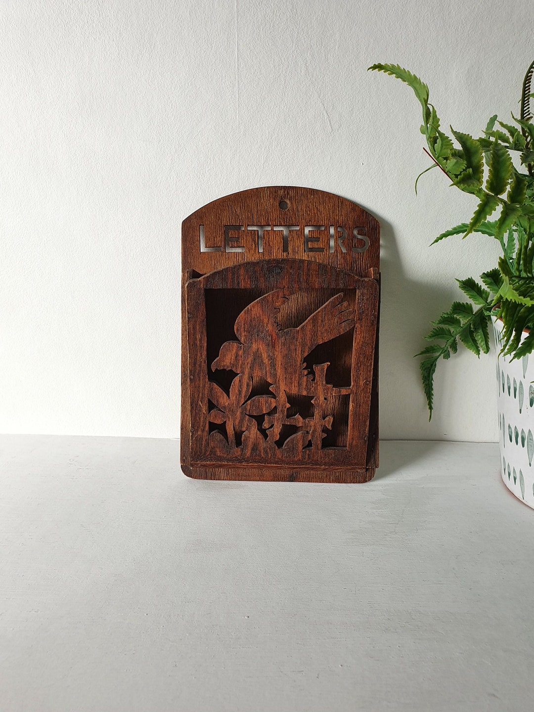 Decorative Wooden Letter Rack - Etsy