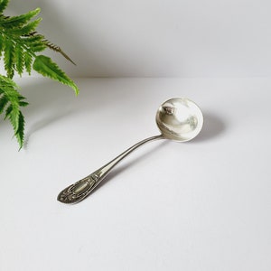 Ornately Decorated Victorian 19th Century Sauce Ladle - 18 cm Length