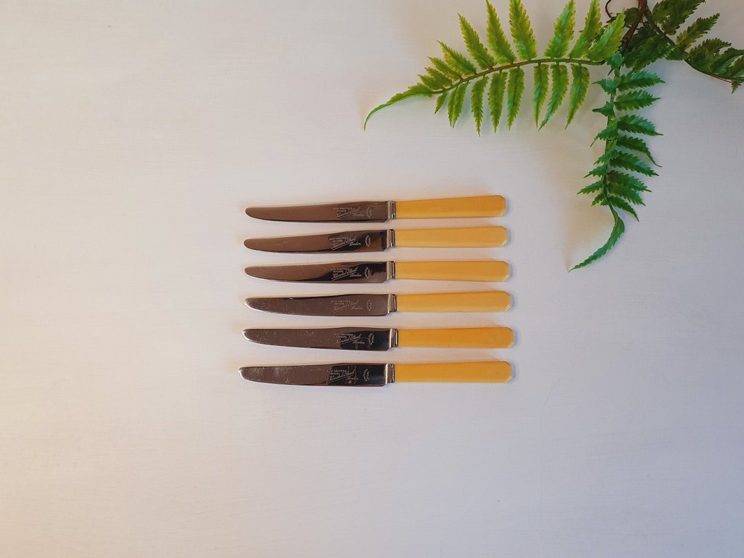 Set of 6 Vintage Stainless Steel Knives Kendal & Dent Etsy