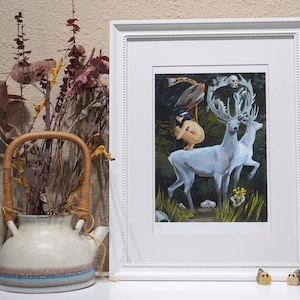 Giclée Print &quot;White Deers of Death&quot;