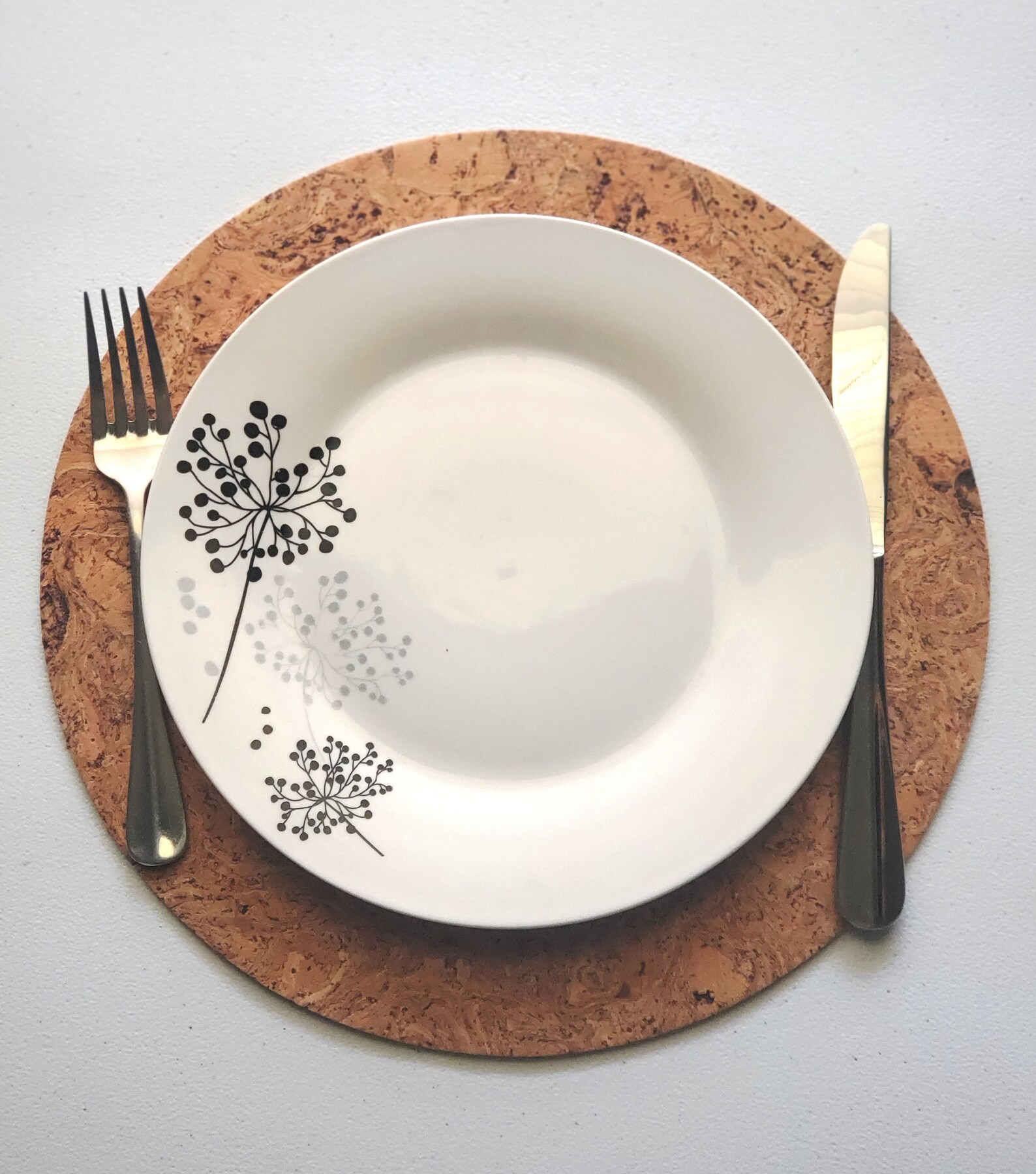 Cork Placemats Table Mats Dining Set of 4 Natural Cork Etsy