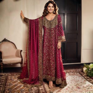 Heavy Embroidered Lehenga Choli: Custom Indian Bridal Dress