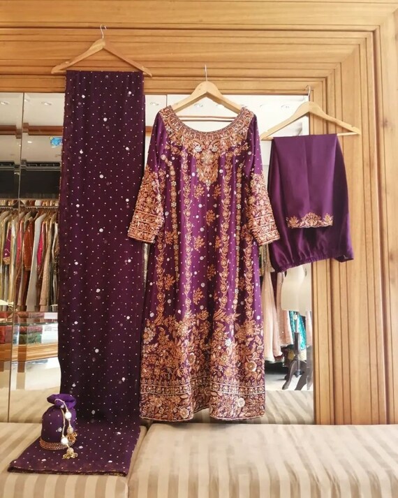 Custom Embroidered Bridal Dress: Made to Order Party Gown