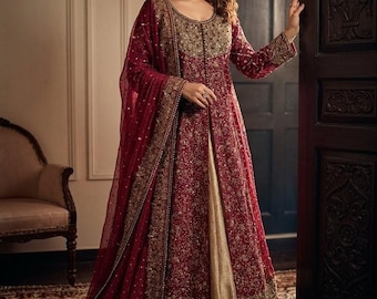 Heavy Embroidered Lehenga Choli: Custom Indian Bridal Dress