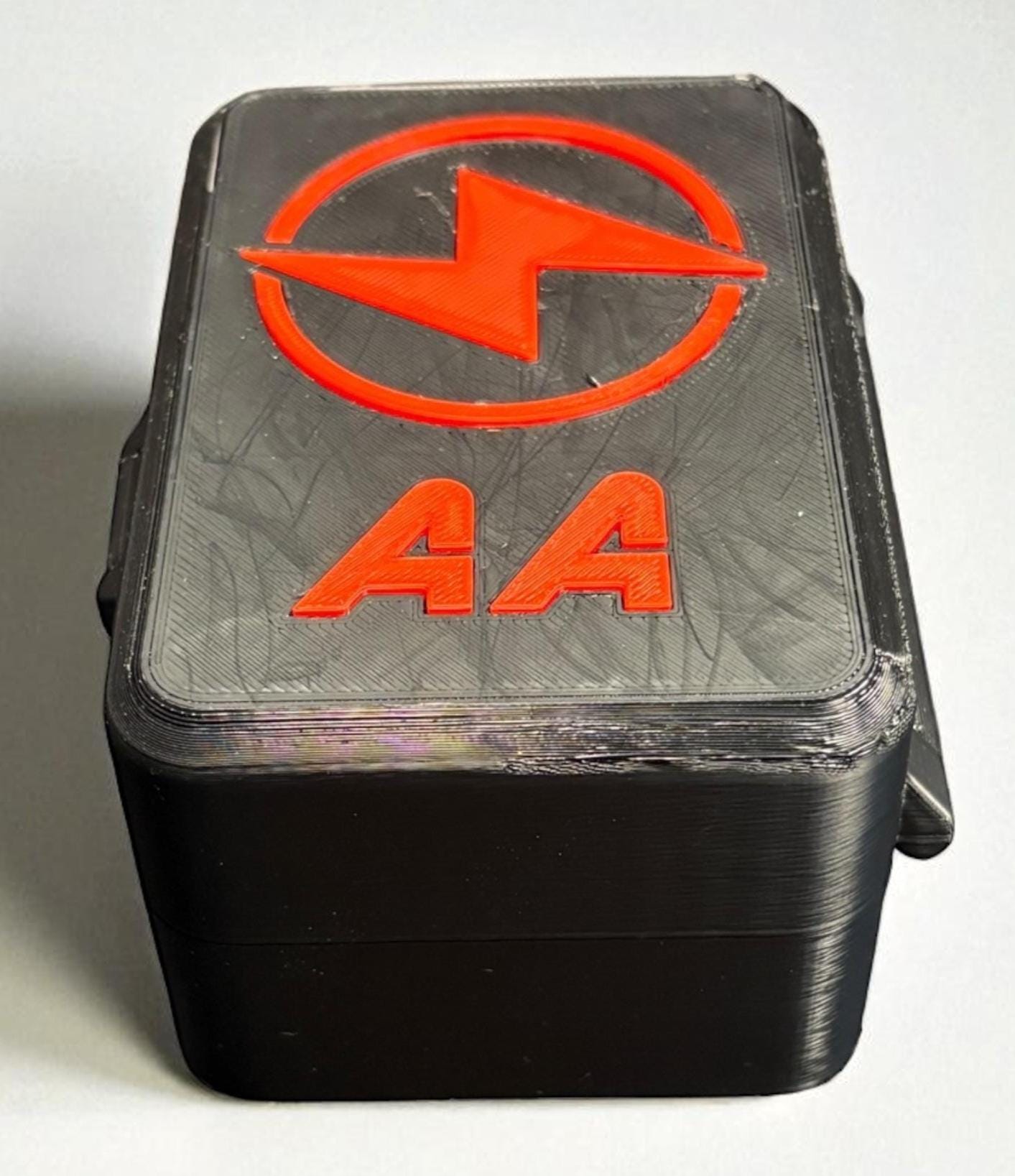 AA & AAA Battery Storage Box – 3D Printed Organizer With Latching Lid ...