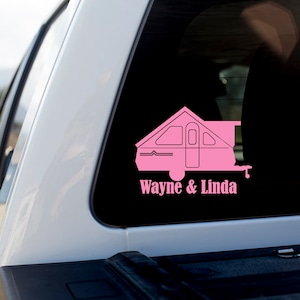 A-frame &quot;First Names&quot; Vinyl Car Window Decal Sticker