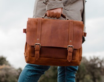 briefcase with initials