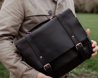 monogram briefcase for her