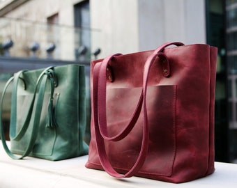Bolso de mano de cuero para mujer, regalo para mujer, bolso de mano para computadora portátil, bolso de mano cruzado, bolso de mano de viaje, bolso de compras grabado, bolso de cuero de regalo