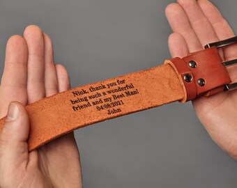 engraved belts