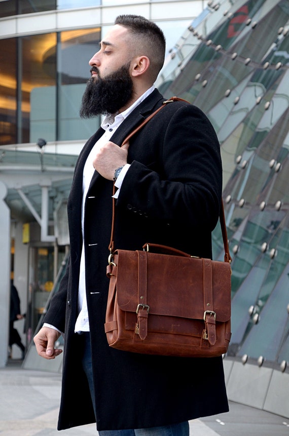 male leather briefcase