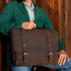Porte-documents en cuir pour homme, sac messager pour homme, cadeau accessoire pour homme, sac à bandoulière en cuir, porte-documents de voyage de travail, porte-documents pour ordinateur portable de bureau