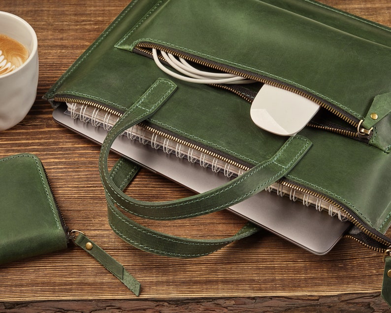 Leather Laptop Sleeve Custom Leather Macbook Bag Leather Etsy