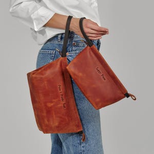 Trousse de beauté pour femme, trousse de toilette pour femme, trousse de toilette pour femme, trousse de maquillage pour femme, trousse de toilette en cuir de voyage, trousse de toilette en cuir