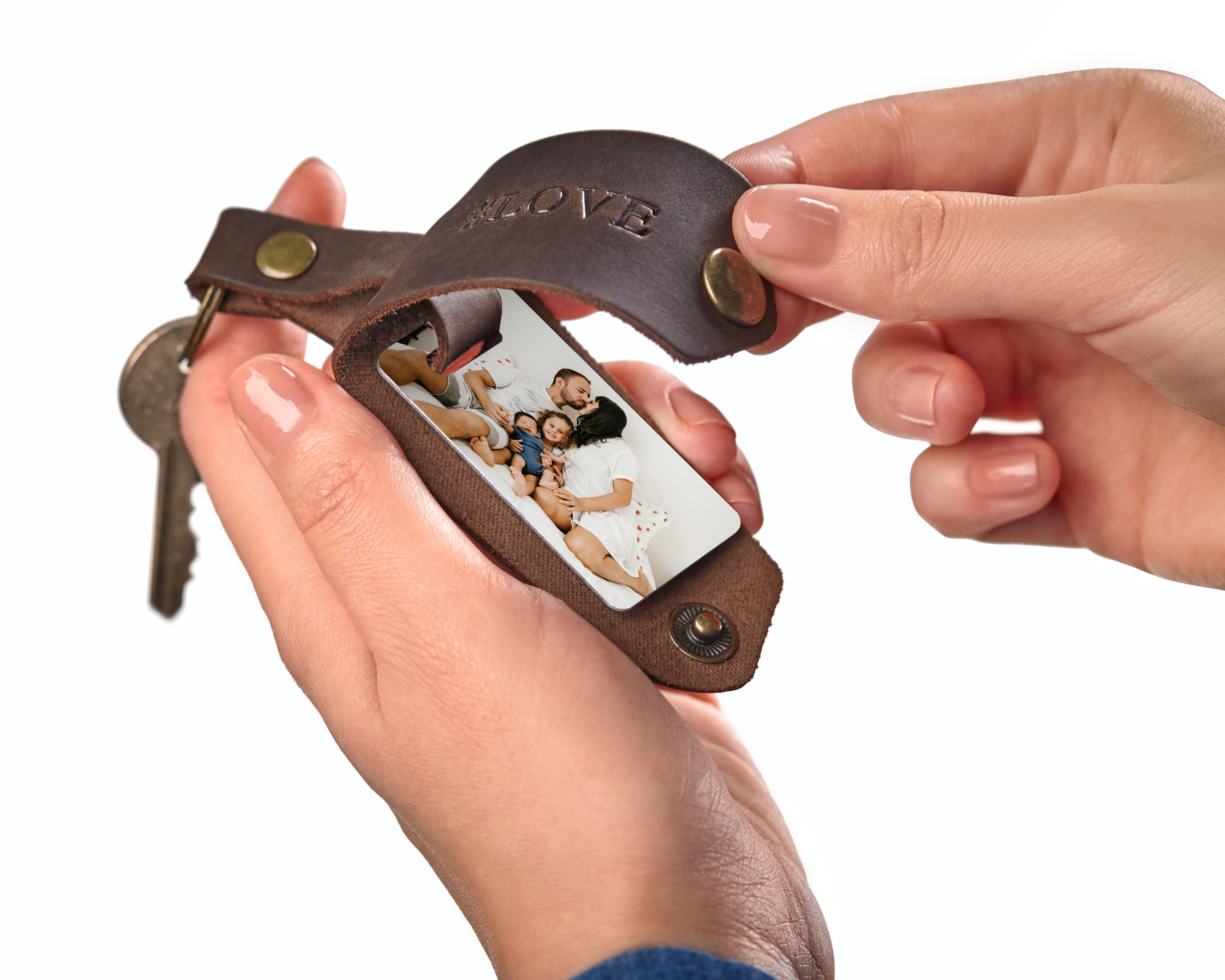 Photo keychain Picture keychain Custom keychain Photo Etsy