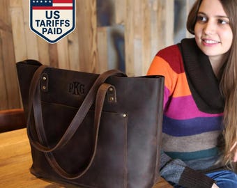 Handbag for women, womens gift, leather laptop tote bag, everyday travel tote bag, crossbody womens bag, shoulder tote bag