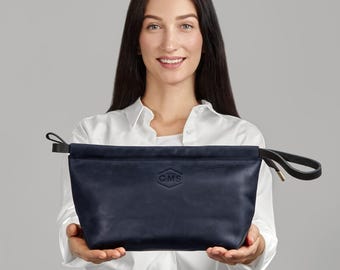 Damen Kulturtasche, Kulturtasche für Frauen, Kulturtasche für Frauen, Kulturtasche für Frauen, Kulturbeutel für Frau, Leder Kulturtasche für Frau