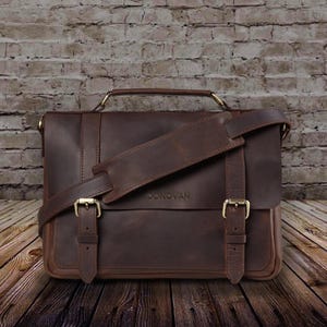 Sac besace en cuir, porte-documents en cuir pour homme, cadeau pour homme, sacoche en cuir pour homme, sac à bandoulière en cuir, cadeau d'anniversaire pour homme