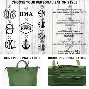 a large green bag with a handle and handles