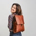 Personalized leather backpack by LMS