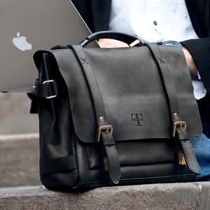 Leder Laptoptasche für Männer, Geschenkidee zum Abschluss, Leder Business Aktentasche, Männer Geschenk, Leder Laptoptasche, benutzerdefinierte Arbeitstasche für ihn