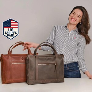 Leather tote bag for women, women gift, leather handbag, everyday tote bag, office tote bag, shoulder bag, birthday gift for her