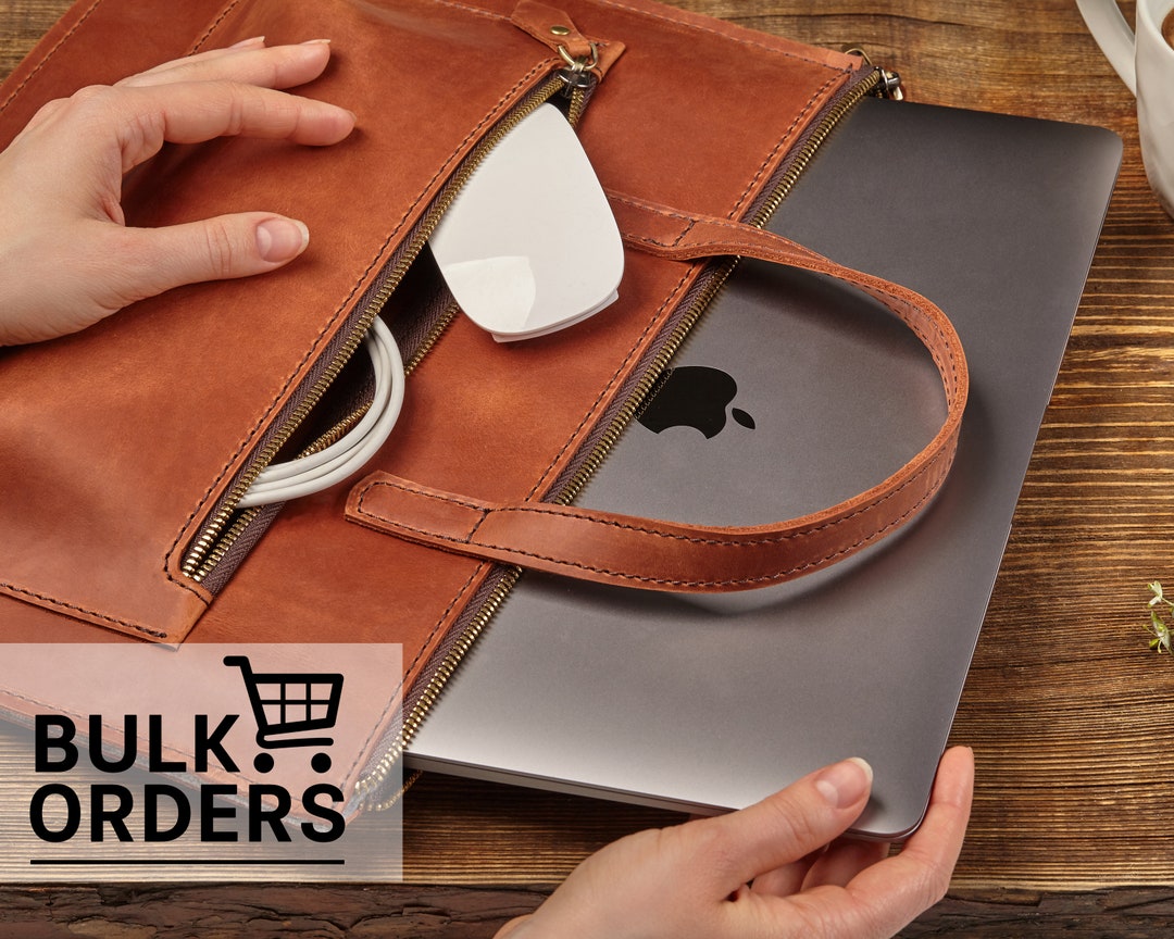 Laptop Bag Briefcase Engraved Office Laptop Bag Personalized Etsy