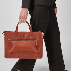 Laptop bag briefcase, engraved office laptop handbag, notebook shoulder bag, engraved laptop cover, work laptop sleeve bag, birthday gift image 10