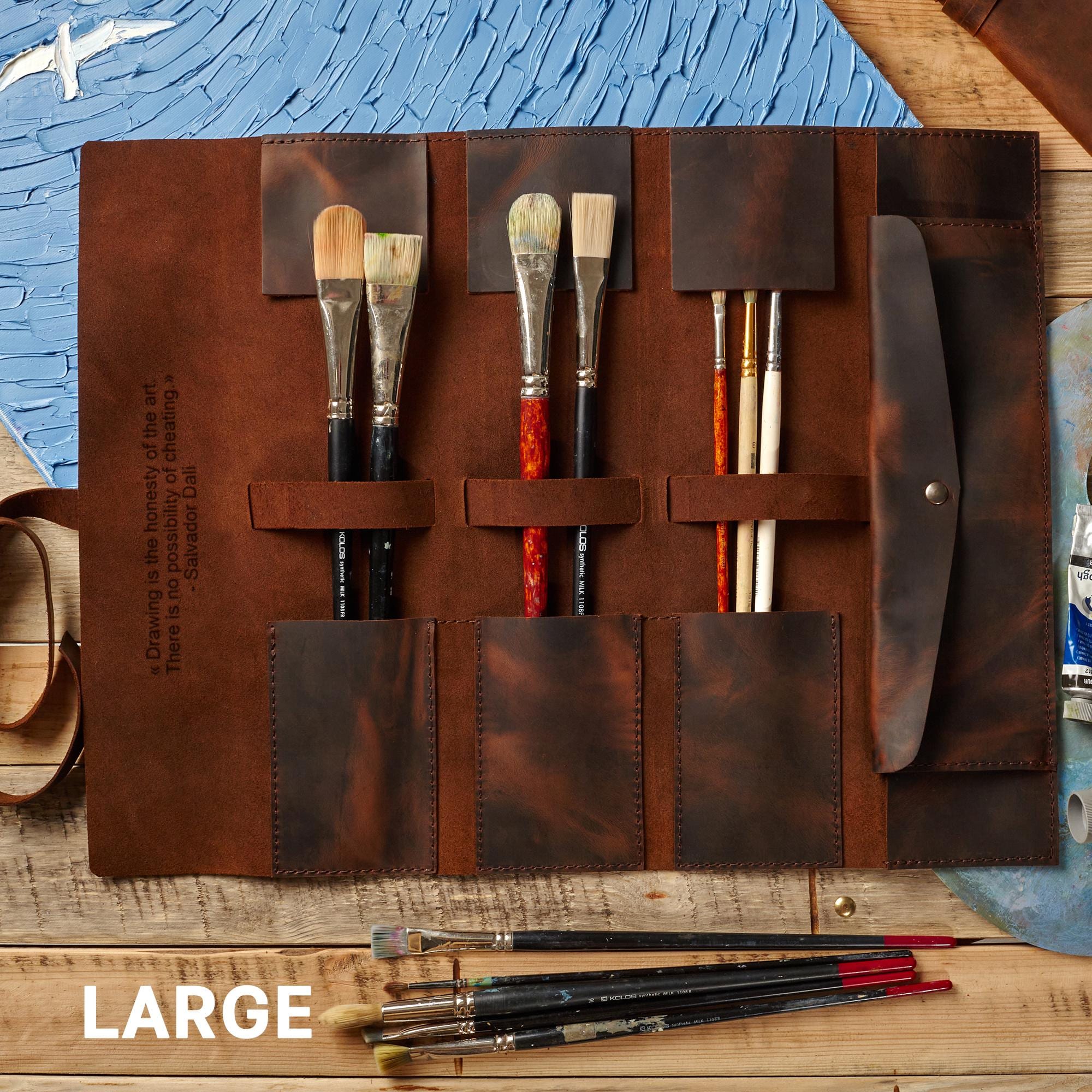 24trous Porte-Pinceaux D'Artiste, Sac À Pinceaux, Étui Pour Pinceaux À Huile En Toile,Porte