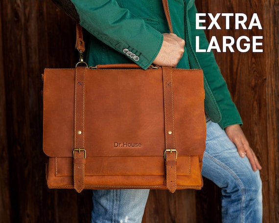 Porte documents en cuir pour homme cadeau pour homme sac