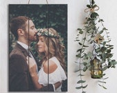 HD Christmas Gift Pallet Art on Wood Portrait Pallet Sign Rawkrft - Photo Gift for Him Wedding Gift Rustic Home Decor Anniversary Gift