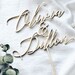 Couples' Names Wedding Cake Topper Designed By Rawkrft - Gold, Silver, Rose Gold or Wood - Customize Your Own - Ships Next Business Day