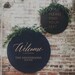 Round Wedding Welcome Sign by Rawkrft - Rustic Wood Wedding Sign - Custom Wedding Sign - Bridal Shower Sign - UV Stained And Fade Resistant 