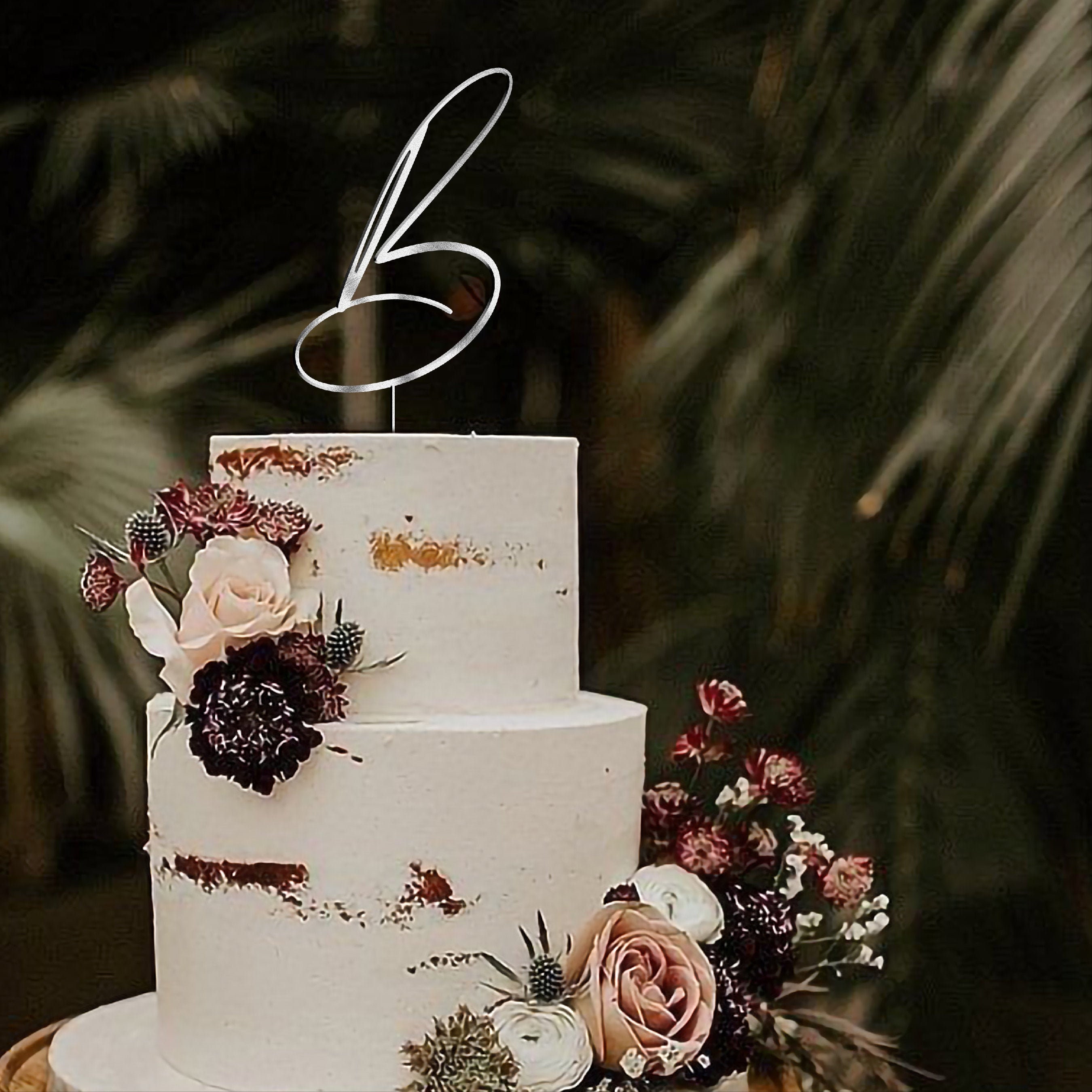 French Script Mr and Mrs Cake Topper for Wedding by Rawkrft, Custom Cake Topper Personalized, Wedding Cake Topper Rustic Bridal Shower