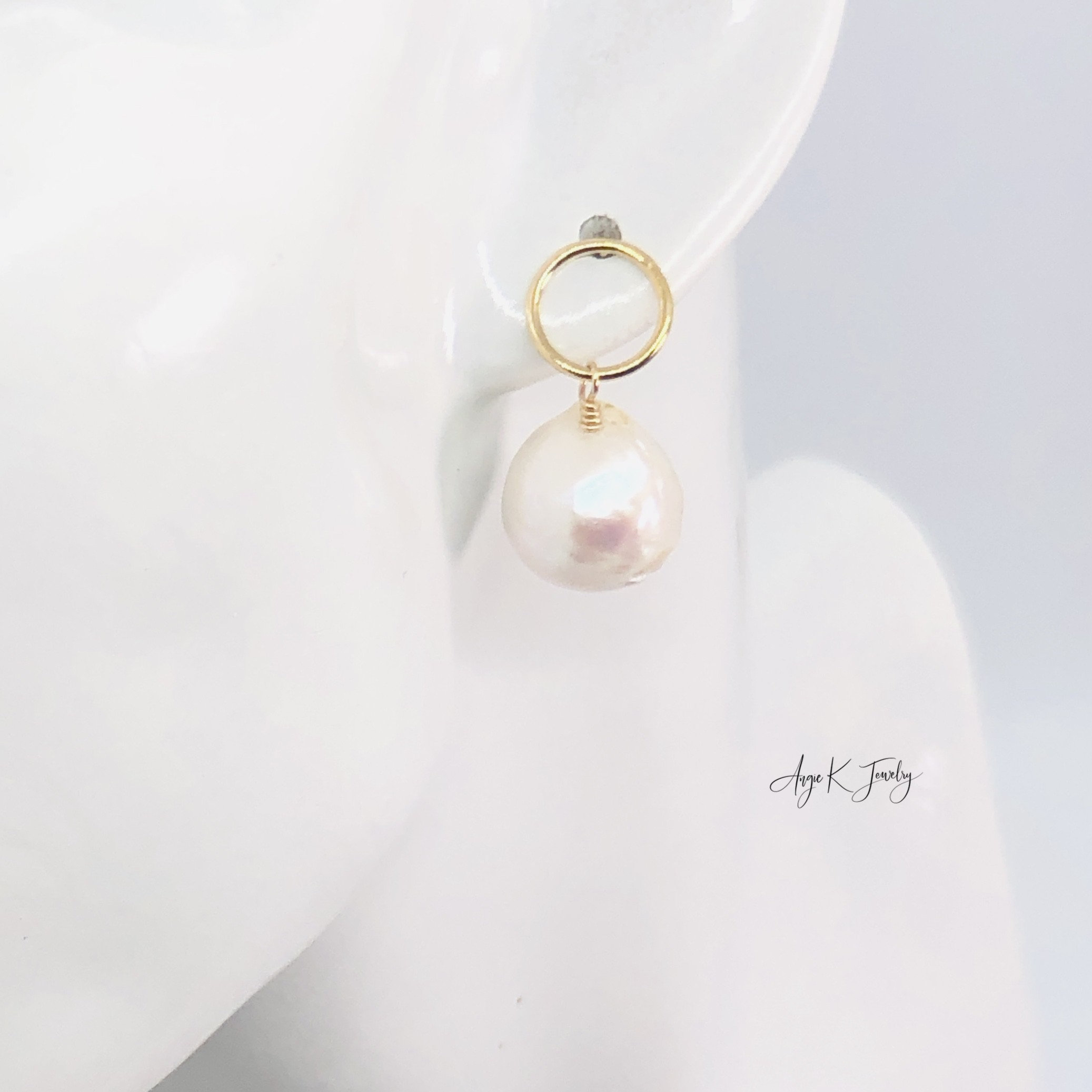 6 Perlas Barrocas De Agua Dulce Blancas Con Chapado Oro 14k | Para Hacer Joyería Artesanal, Collares Y Pulseras