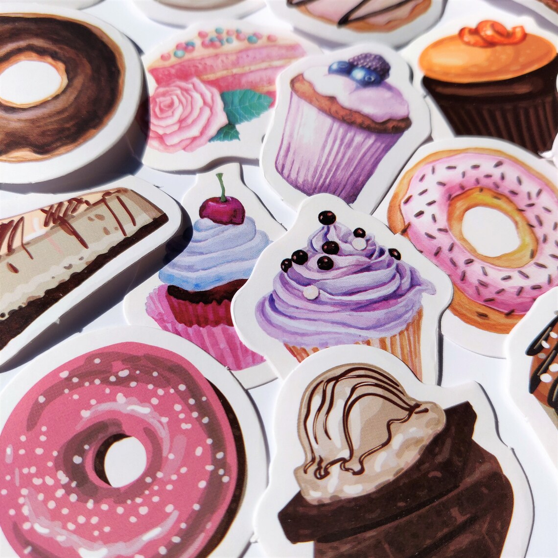 Cute Sweet Desserts Vinyl Stickers for Planner Scrapbook Cards Etsy