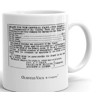 competition P-# 33 ceramic / White glossy mug / Olmsted Vaux and company®