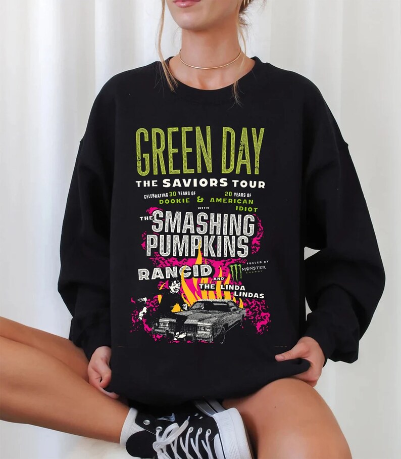 Green Day The Saviors 2024 Tour Tshirt, Green Day Band Graphic Tee